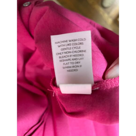 J Jill Pink Women's Longsleeve Button Up Shirt Sz XL Stretch - Picture 4 of 6